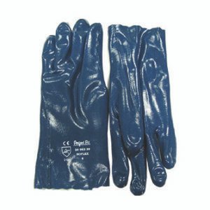 Fully Dipped Blue Nitrile Safety Gloves